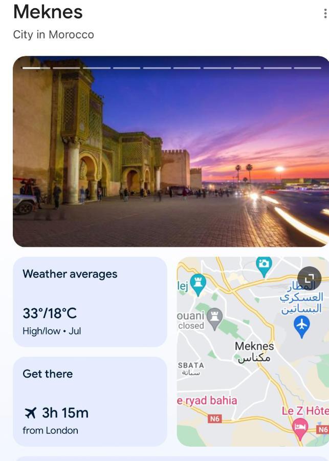 Meknes Hamria Lägenhet Exteriör bild